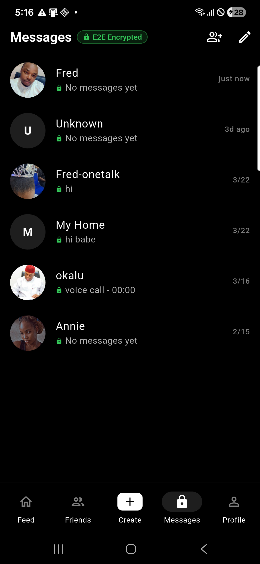 Encrypted Messages